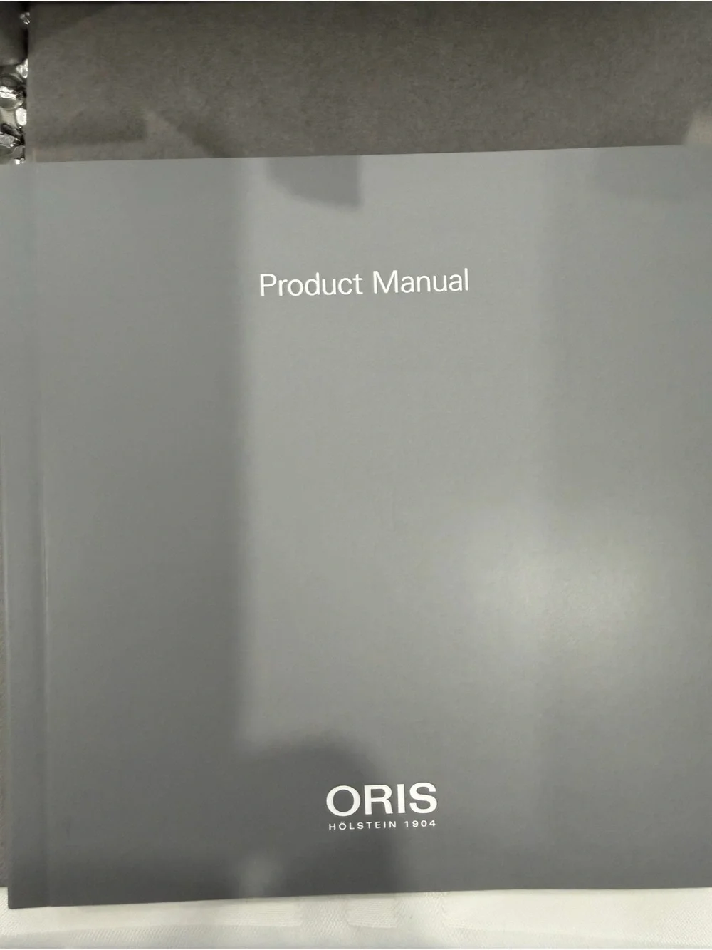 Oris Silver and Blue Automatic Chronograph Wristwatch